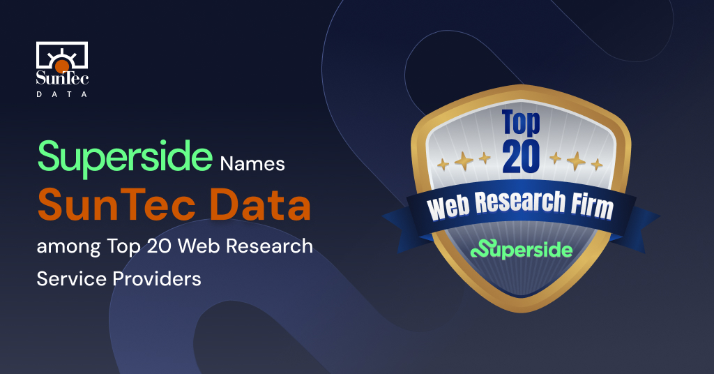 SunTec Data Recognized among the Top 20 Web